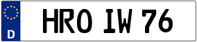 Trailer License Plate